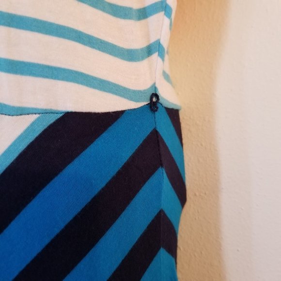 Tommy Hilfiger L Striped‎ Maxi Dress Summer Beach - Picture 7 of 8